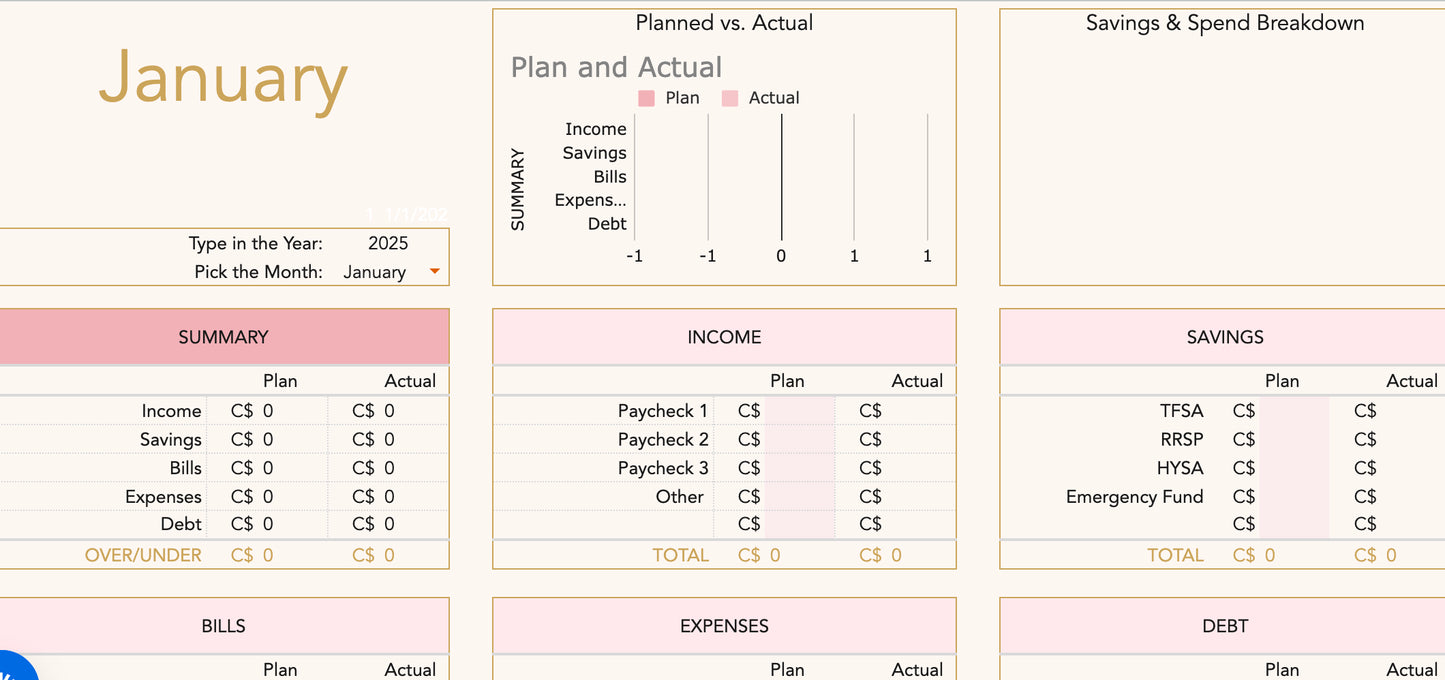 Budgeting is Sexy - Budget Template