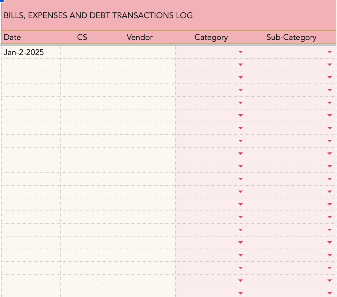 Budgeting is Sexy - Budget Template